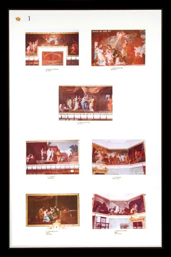 Cartuja de Aula Dei. Ciclo de la vida de la Virgen: Anunciación a San Joaquín, Nacimiento, Desposorios, Visitación, Circuncisión y Adoración de los Reyes